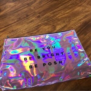 Pink Be you Be Bright Be Posh swag makeup bag